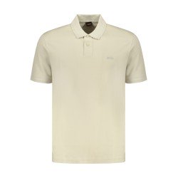 BOSS POLO MANICHE CORTE UOMO BEIGE