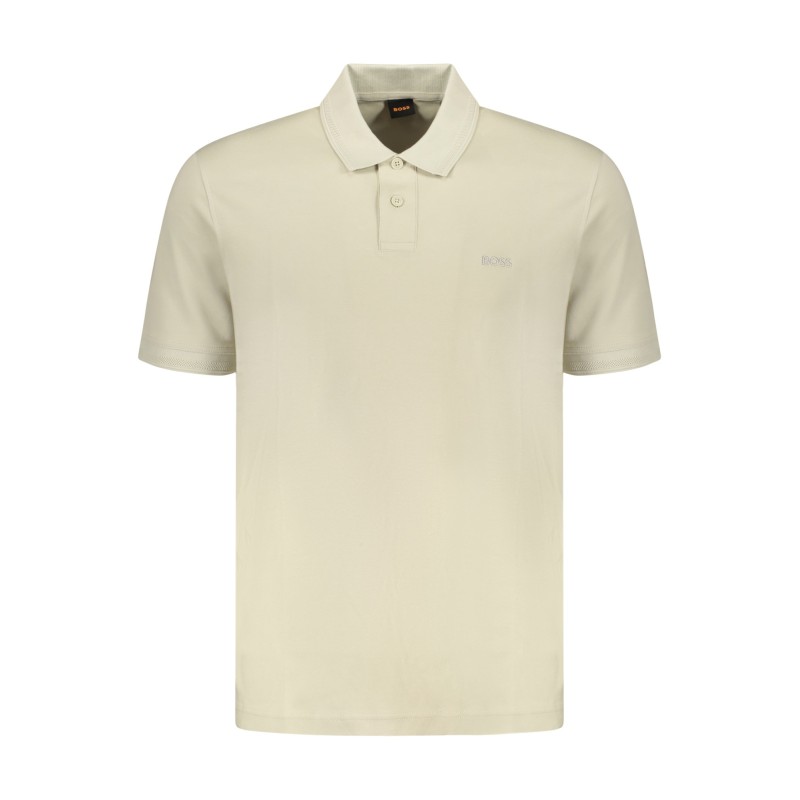 BOSS POLO MANICHE CORTE UOMO BEIGE BOSS POLO MANICHE CORTE UOMO BEIGE