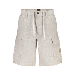 BOSS PANTALONE SHORT UOMO GRIGIO