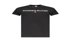 ACCADEMIA MILITARE T-SHIRT MANICHE CORTE UOMO NERO
