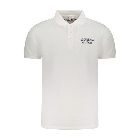 ACCADEMIA MILITARE POLO MANICHE CORTE UOMO BIANCO