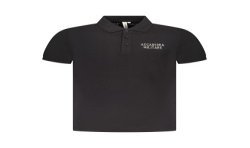 ACCADEMIA MILITARE POLO MANICHE CORTE UOMO NERO