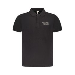 ACCADEMIA MILITARE POLO MANICHE CORTE UOMO NERO
