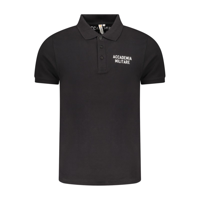 ACCADEMIA MILITARE POLO MANICHE CORTE UOMO NERO ACCADEMIA MILITARE POLO MANICHE CORTE UOMO NERO