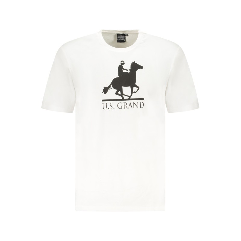 U.S. GRAND POLO T-SHIRT MANICHE CORTE UOMO BIANCO U.S. GRAND POLO T-SHIRT MANICHE CORTE UOMO BIANCO