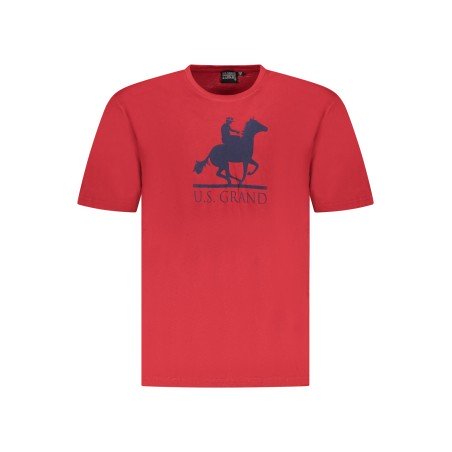 U.S. GRAND POLO T-SHIRT MANICHE CORTE UOMO ROSSO