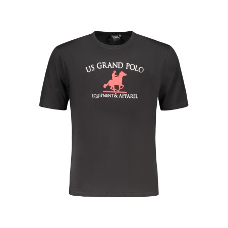 U.S. GRAND POLO T-SHIRT MANICHE CORTE UOMO NERO
