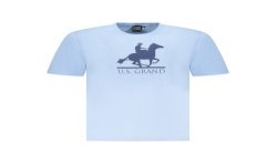 U.S. GRAND POLO T-SHIRT MANICHE CORTE UOMO AZZURRO