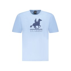 U.S. GRAND POLO T-SHIRT MANICHE CORTE UOMO AZZURRO