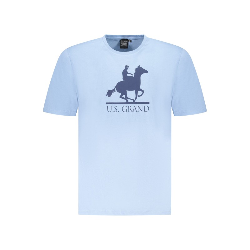 U.S. GRAND POLO T-SHIRT MANICHE CORTE UOMO AZZURRO U.S. GRAND POLO T-SHIRT MANICHE CORTE UOMO AZZURRO