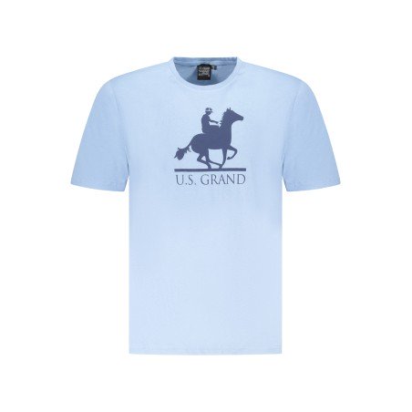 U.S. GRAND POLO T-SHIRT MANICHE CORTE UOMO AZZURRO