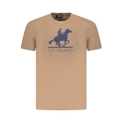 U.S. GRAND POLO T-SHIRT MANICHE CORTE UOMO MARRONE