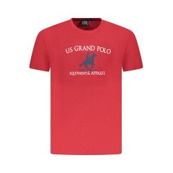 U.S. GRAND POLO T-SHIRT MANICHE CORTE UOMO ROSSO