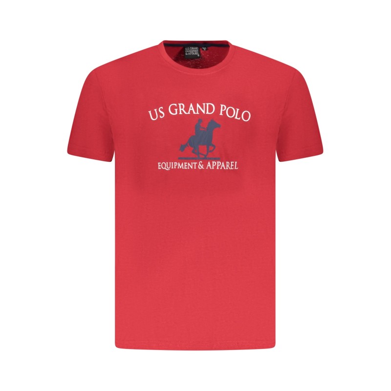 U.S. GRAND POLO T-SHIRT MANICHE CORTE UOMO ROSSO U.S. GRAND POLO T-SHIRT MANICHE CORTE UOMO ROSSO