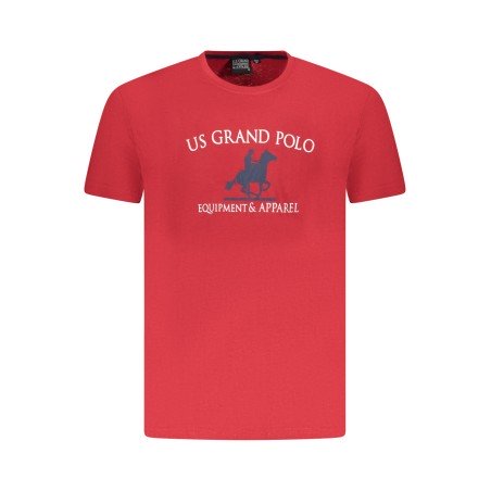 U.S. GRAND POLO T-SHIRT MANICHE CORTE UOMO ROSSO