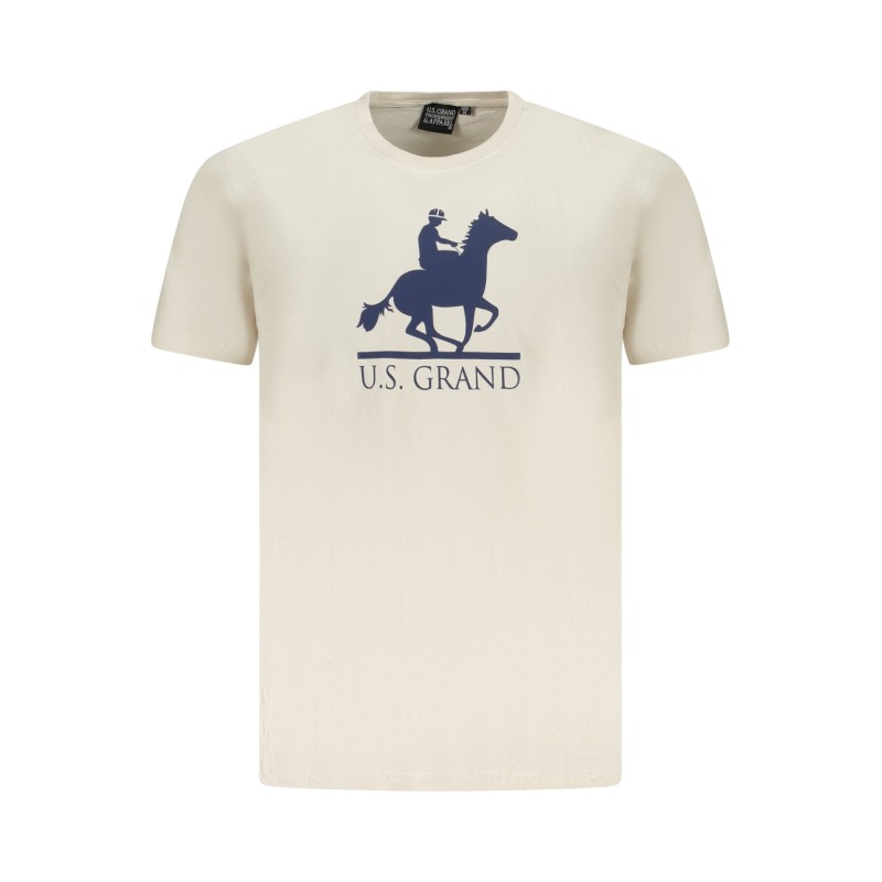 U.S. GRAND POLO T-SHIRT MANICHE CORTE UOMO BEIGE U.S. GRAND POLO T-SHIRT MANICHE CORTE UOMO BEIGE