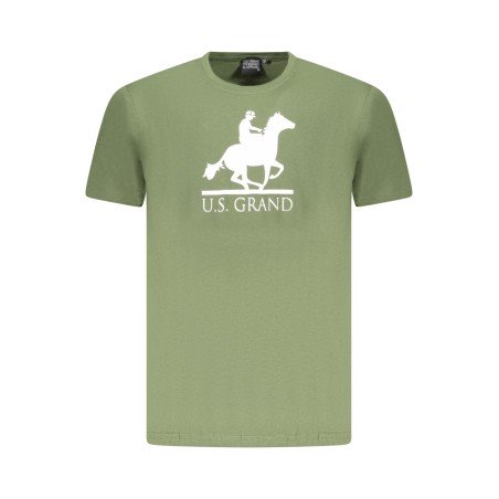 U.S. GRAND POLO T-SHIRT MANICHE CORTE UOMO VERDE