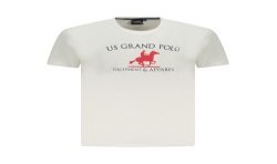 U.S. GRAND POLO T-SHIRT MANICHE CORTE UOMO BIANCO