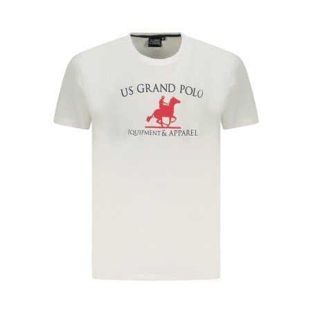 U.S. GRAND POLO T-SHIRT MANICHE CORTE UOMO BIANCO