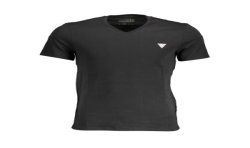 GUESS JEANS T-SHIRT MANICHE CORTE UOMO NERO