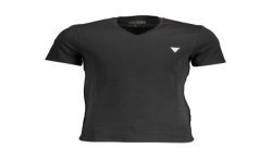 GUESS JEANS T-SHIRT MANICHE CORTE UOMO NERO