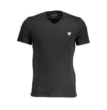 GUESS JEANS T-SHIRT MANICHE CORTE UOMO NERO