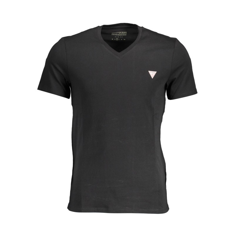 GUESS JEANS T-SHIRT MANICHE CORTE UOMO NERO GUESS JEANS T-SHIRT MANICHE CORTE UOMO NERO