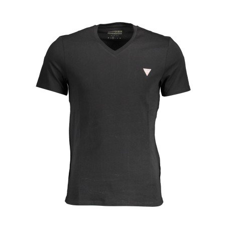 GUESS JEANS T-SHIRT MANICHE CORTE UOMO NERO