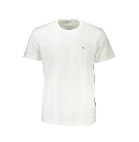 CALVIN KLEIN T-SHIRT MANICHE CORTE UOMO BIANCO