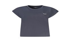 PEPE JEANS T-SHIRT MANICHE CORTE DONNA BLU