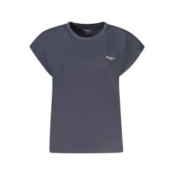PEPE JEANS T-SHIRT MANICHE CORTE DONNA BLU
