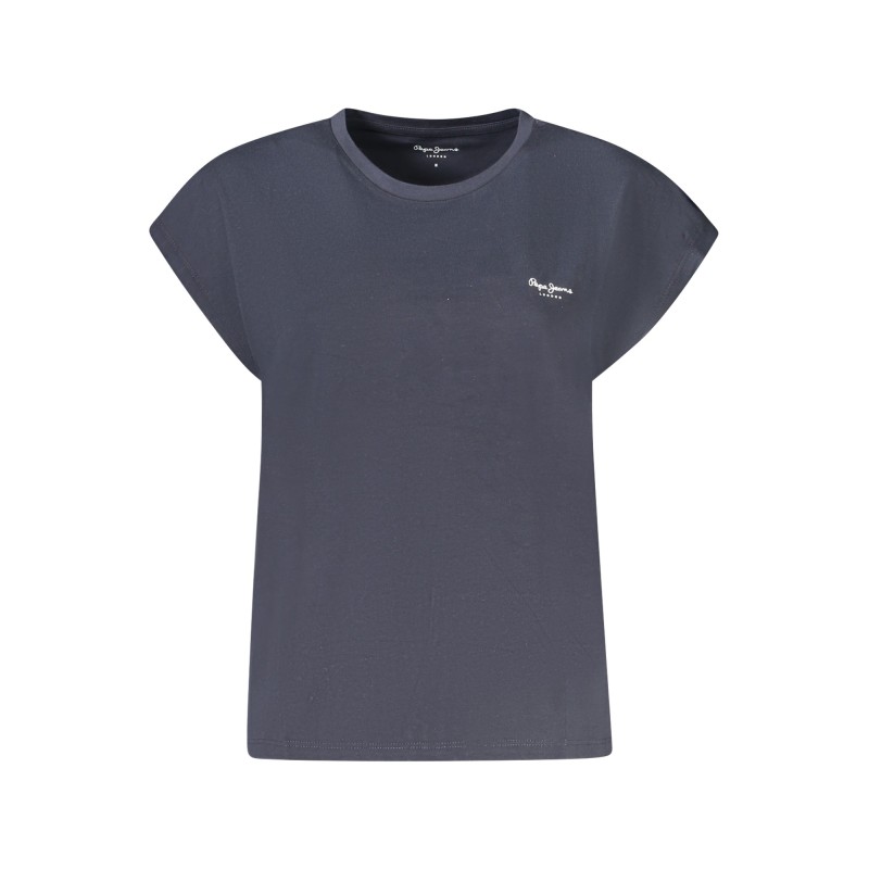 PEPE JEANS T-SHIRT MANICHE CORTE DONNA BLU PEPE JEANS T-SHIRT MANICHE CORTE DONNA BLU