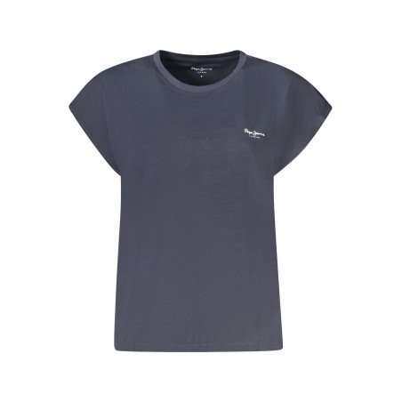 PEPE JEANS T-SHIRT MANICHE CORTE DONNA BLU