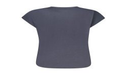 PEPE JEANS T-SHIRT MANICHE CORTE DONNA BLU