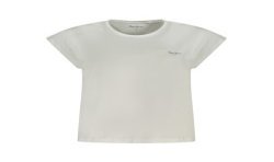PEPE JEANS T-SHIRT MANICHE CORTE DONNA BIANCO