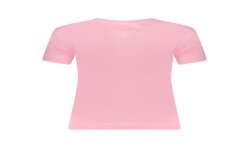 TOMMY HILFIGER T-SHIRT MANICHE CORTE DONNA ROSA