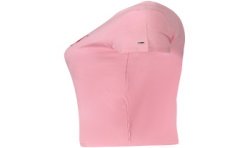 TOMMY HILFIGER T-SHIRT MANICHE CORTE DONNA ROSA