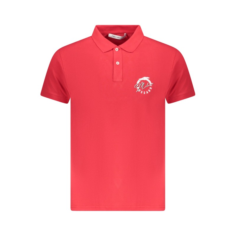 TRUSSARDI POLO MANICHE CORTE UOMO ROSSO