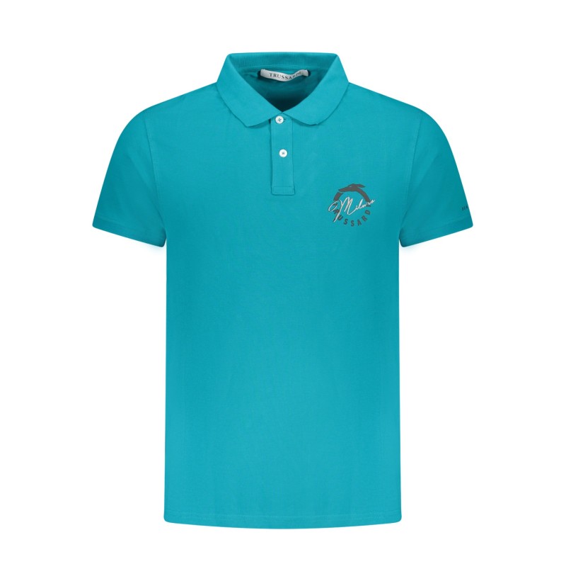 TRUSSARDI POLO MANICHE CORTE UOMO AZZURRO TRUSSARDI POLO MANICHE CORTE UOMO AZZURRO
