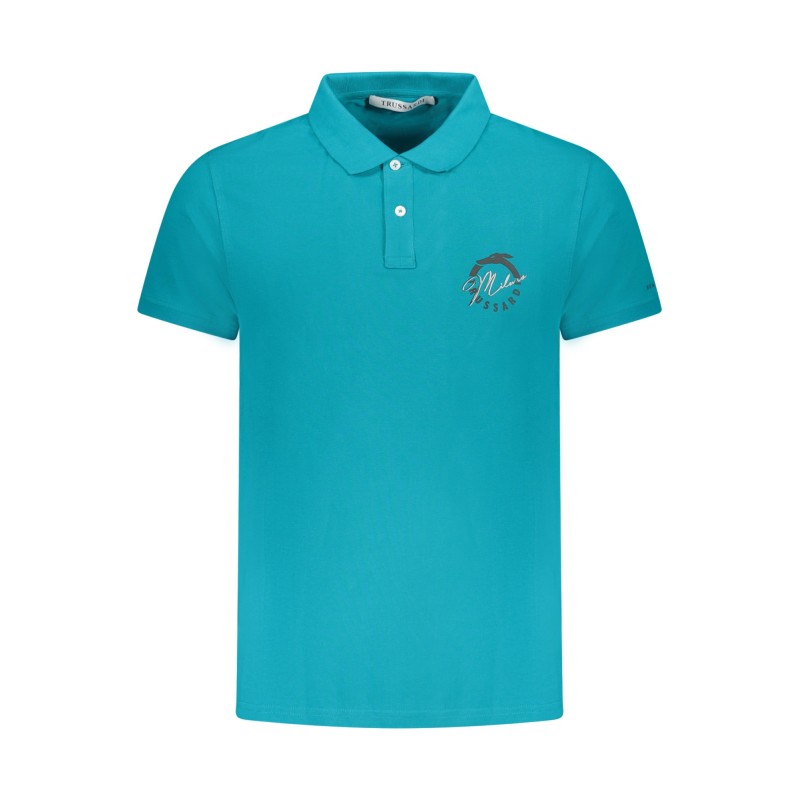 TRUSSARDI POLO MANICHE CORTE UOMO AZZURRO