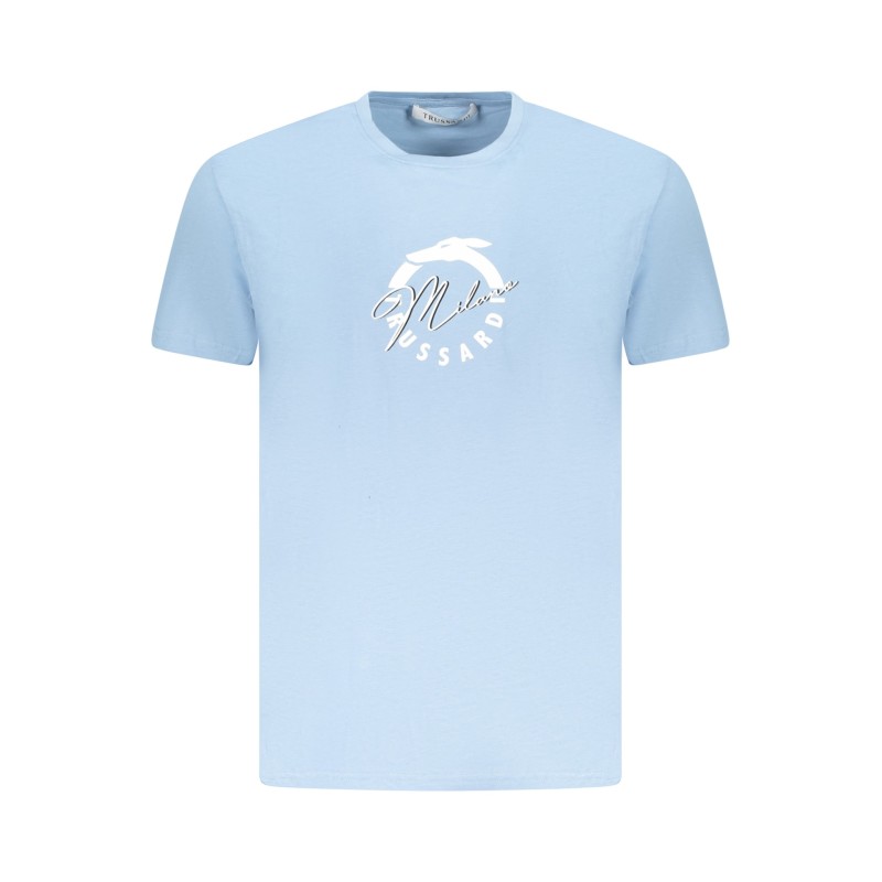 TRUSSARDI T-SHIRT MANICHE CORTE UOMO AZZURRO