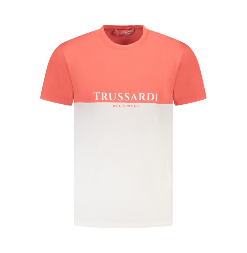 TRUSSARDI T-SHIRT MANICHE CORTE UOMO ROSA