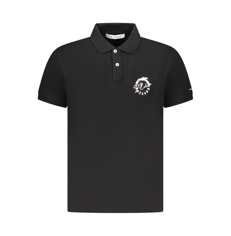 TRUSSARDI POLO MANICHE CORTE UOMO NERO TRUSSARDI POLO MANICHE CORTE UOMO NERO