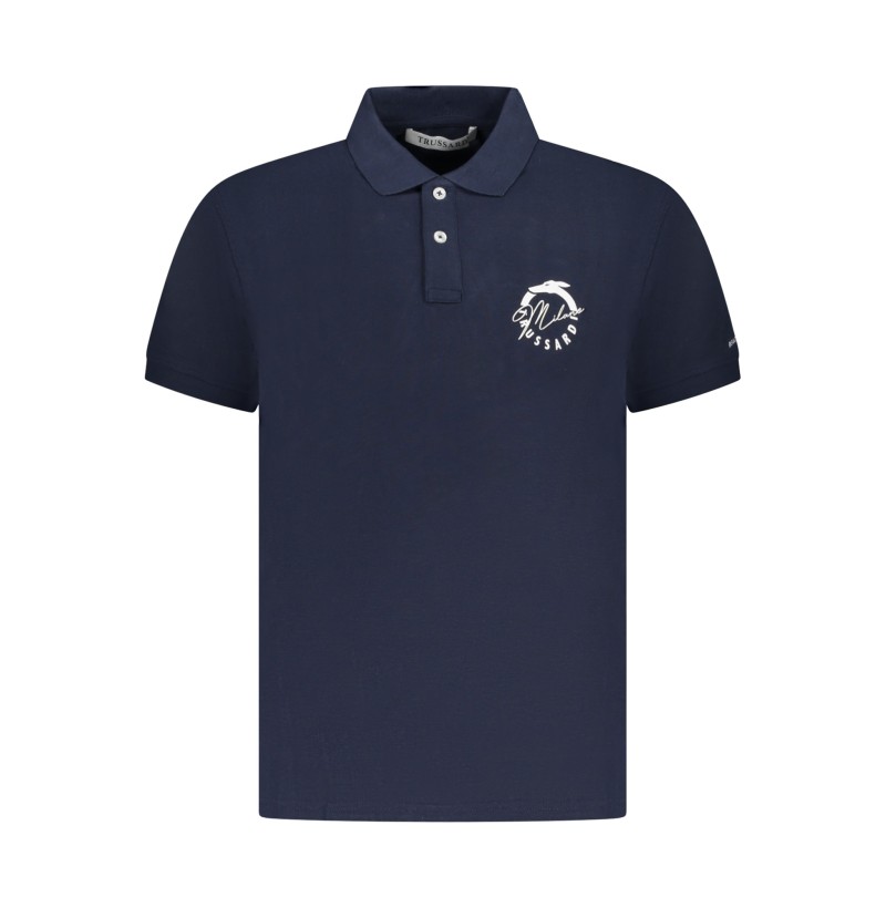 TRUSSARDI POLO MANICHE CORTE UOMO BLU TRUSSARDI POLO MANICHE CORTE UOMO BLU