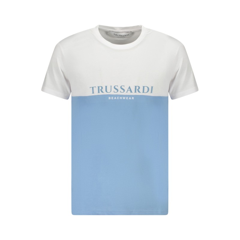 TRUSSARDI T-SHIRT MANICHE CORTE UOMO AZZURRO