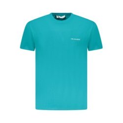 TRUSSARDI T-SHIRT MANICHE CORTE UOMO AZZURRO
