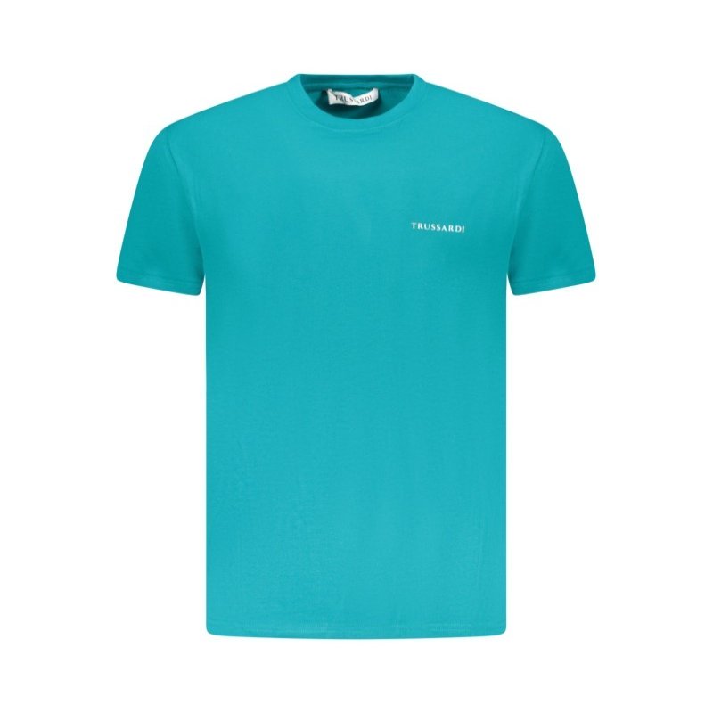 TRUSSARDI T-SHIRT MANICHE CORTE UOMO AZZURRO