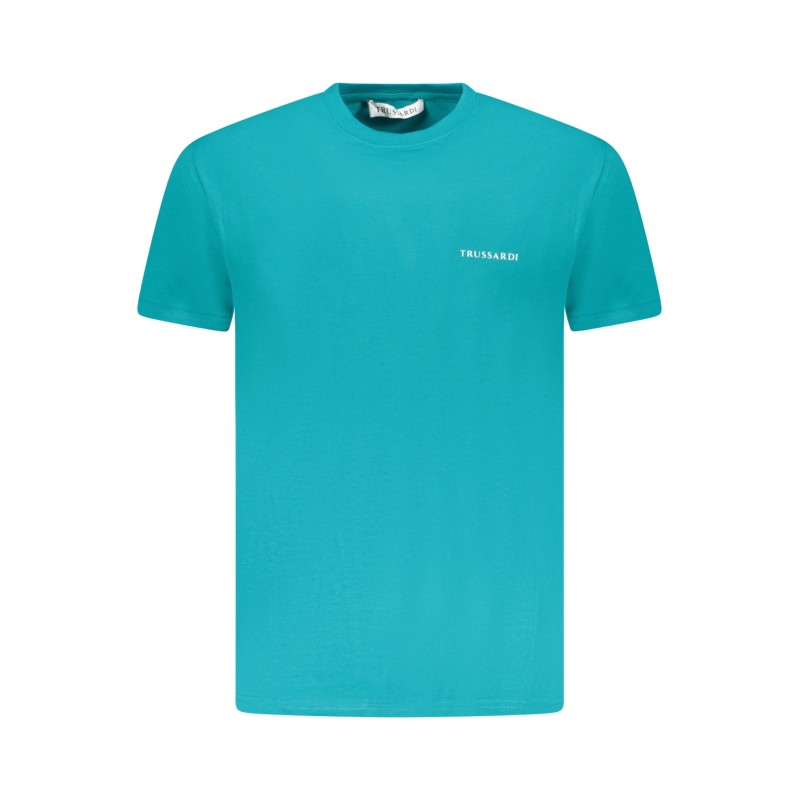 TRUSSARDI T-SHIRT MANICHE CORTE UOMO AZZURRO
