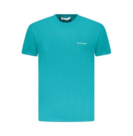 TRUSSARDI T-SHIRT MANICHE CORTE UOMO AZZURRO