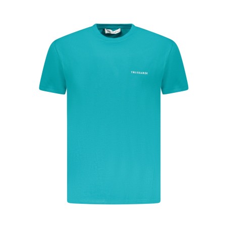 TRUSSARDI T-SHIRT MANICHE CORTE UOMO AZZURRO